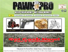 Tablet Screenshot of pawnproinc.com